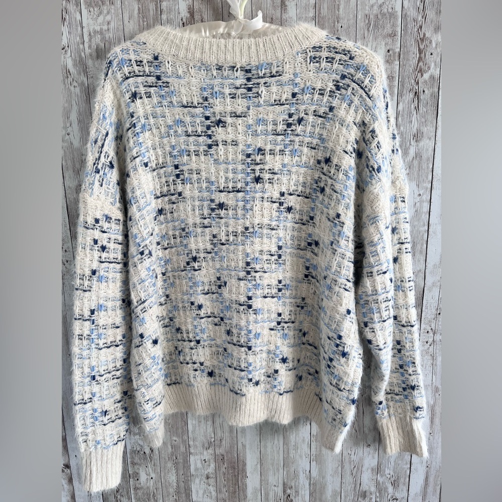 FRNCH Knit Tweed Mohair Sweater - Picture 2 of 5